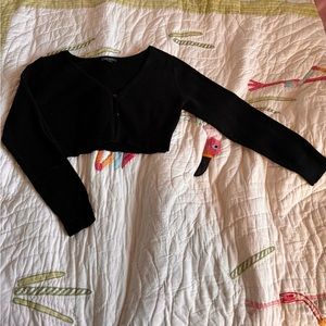 Small black cardigan
